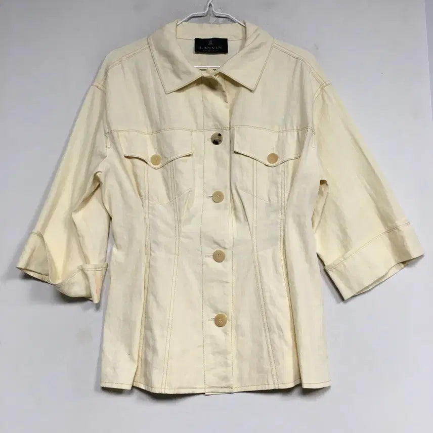[BUNJANG] Lanvin Linen Blouse Jacket Size 55 / 랑방 린넨 블라우스 자켓 55