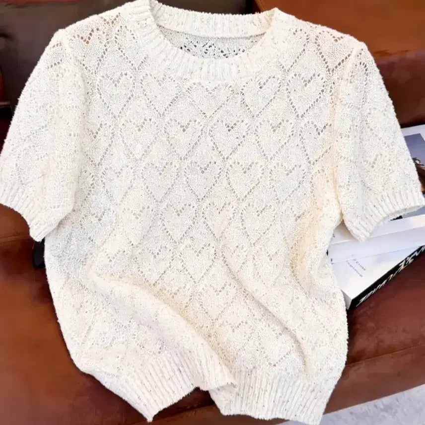 [BUNJANG] Lightweight Knit Top / 새옷)성근짜임 시원니트