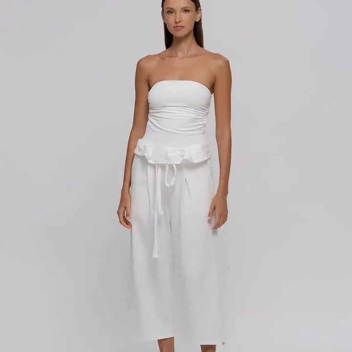 [BUNJANG] Boodimudra Folding Pants White XS / 부디무드라 폴딩 팬츠 화이트 xs