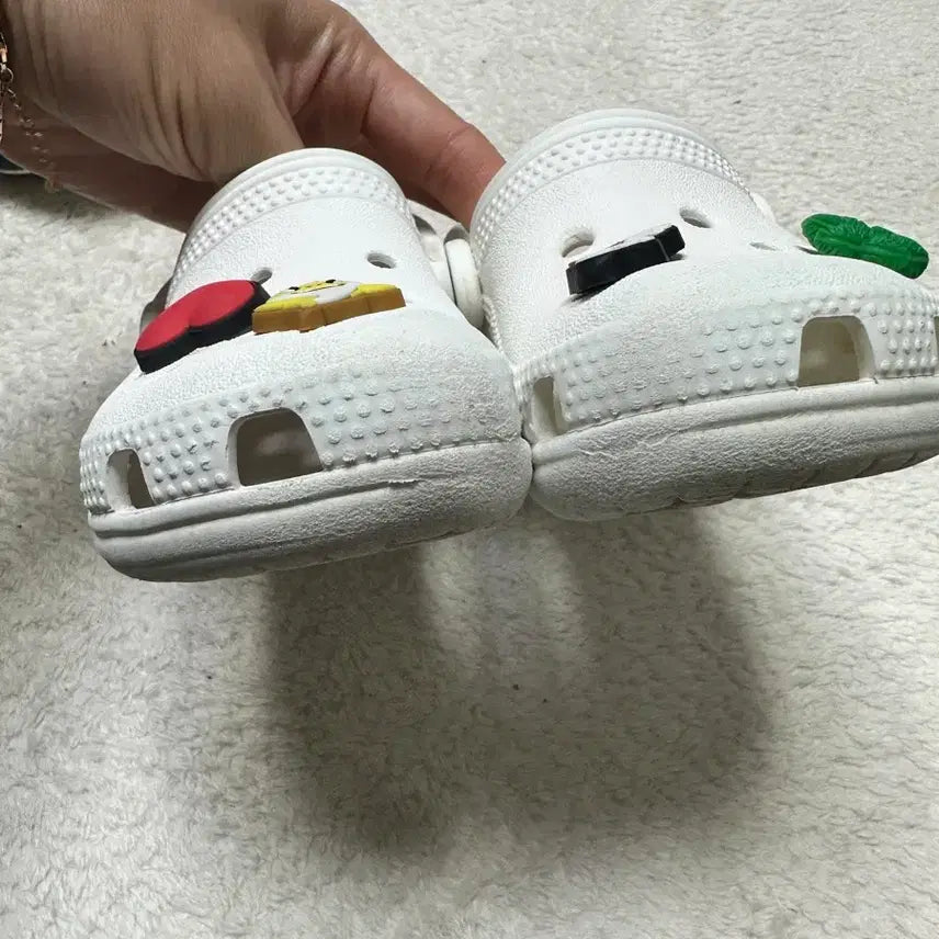[BUNJANG] Crocs Kids Sandals White Size 140 / 크록스 키즈 샌들 흰색 140