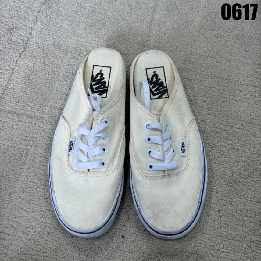 [BUNJANG] Vans Authentic Mule White Size 235 / 반스 어센틱뮬 흰색 235