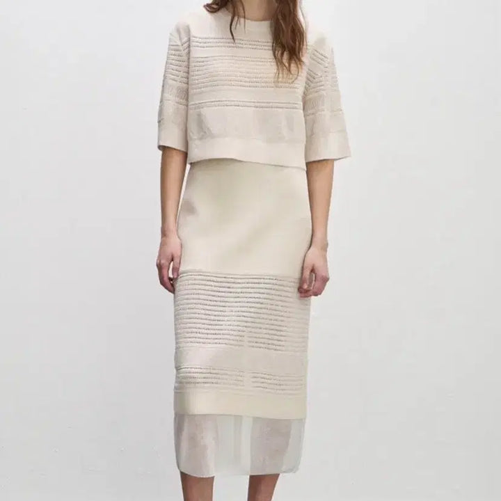 [BUNJANG] System 2024 Knit Skirt Oatmeal / 2024 시스템 니트 스커트