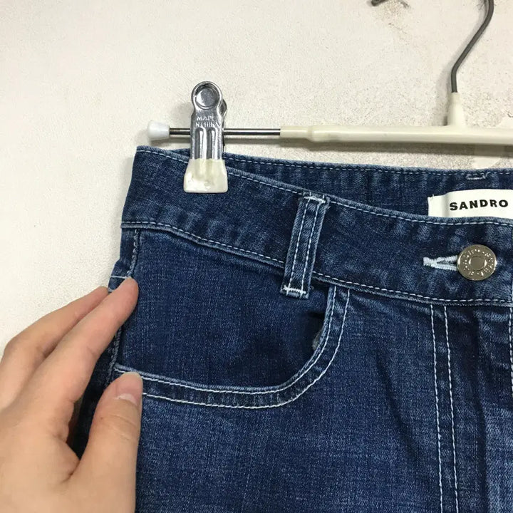 [BUNJANG] Sandro Bootcut Denim Pants Size 26 / 23 SANDRO 산드로 부츠컷 데님 팬츠 26