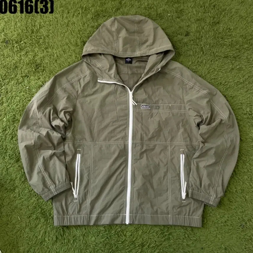 [BUNJANG] Eider Khaki Windbreaker Jumper / 아이더 바람막이 점퍼 카키색l 0616
