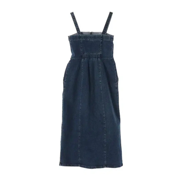 [BUNJANG] Cotton Poly Span Denim Strap Dress (Women&