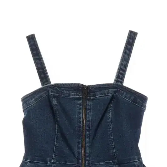 [BUNJANG] Cotton Poly Span Denim Strap Dress (Women&