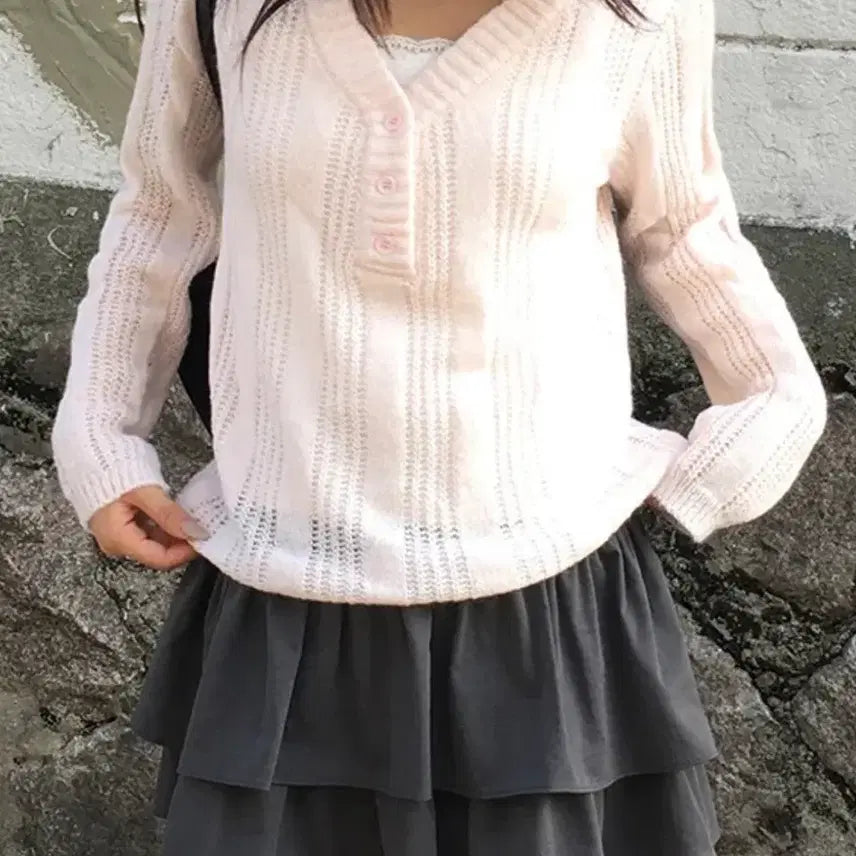 [BUNJANG] Avely Pink Knit / [오천원] 에이블리 핑크 니트