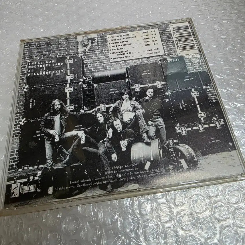 [BUNJANG] RINOCEROSE MUSIC KILLS ME The Allman Brothers Band Live at Fillmore East / RINOCEROSE MUSIC KILLS ME 리노세로스 - 뮤직