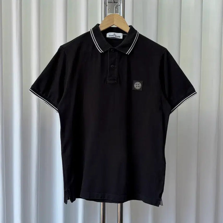[BUNJANG] Stone Island Logo Patch Polo Shirt / 스톤아일랜드 카라티