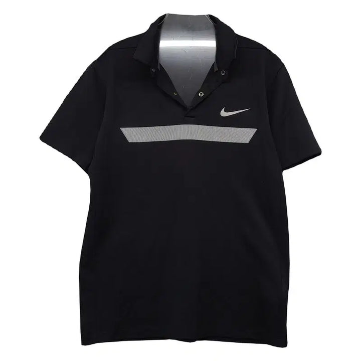 [BUNJANG] Nike Black Functional Polo T-Shirt - Size M / 나이키 블랙 기능성 반팔 카라티 M
