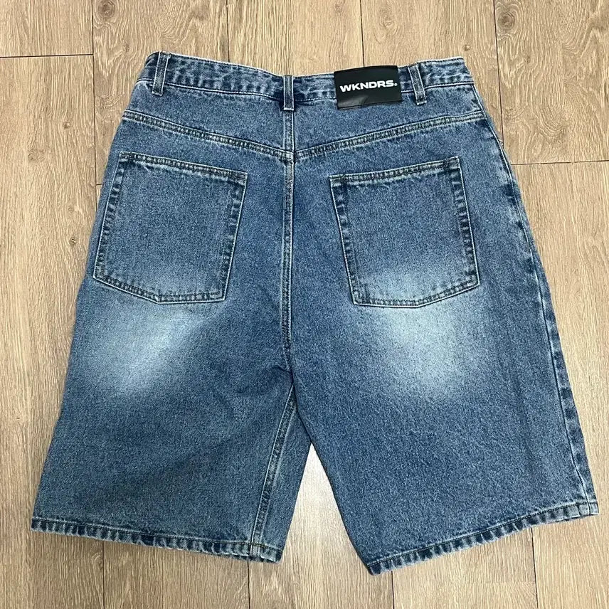 [BUNJANG] WKNDRS Washed Denim Shorts XL / 위캔더스 WKNDRS 워시드 데님 쇼츠 XL