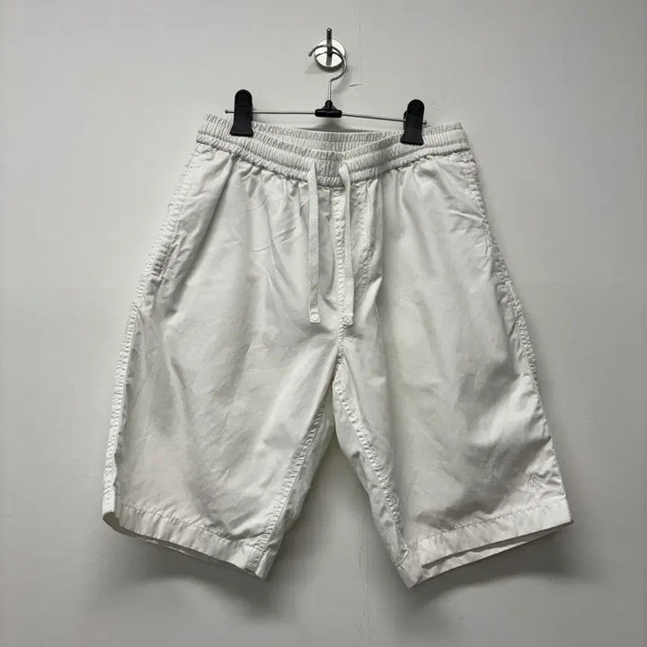 [BUNJANG] Beanpole White Linen Blend Shorts / 빈폴 화이트 마 혼방 반바지