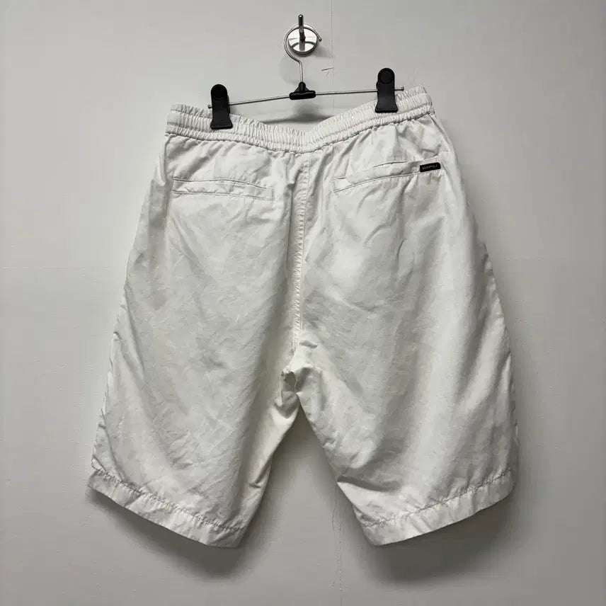 [BUNJANG] Beanpole White Linen Blend Shorts / 빈폴 화이트 마 혼방 반바지