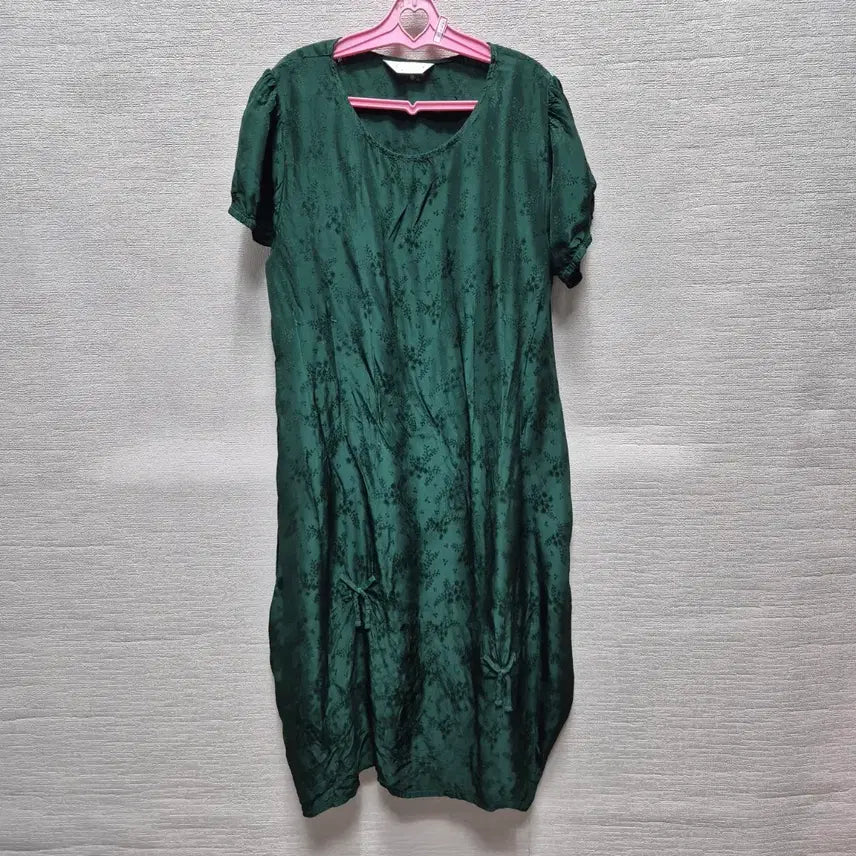 [BUNJANG] Punggi In-yeon Long Dress with Floral Pattern and Ribbon Detail / y262 풍기인견 롱 원피스