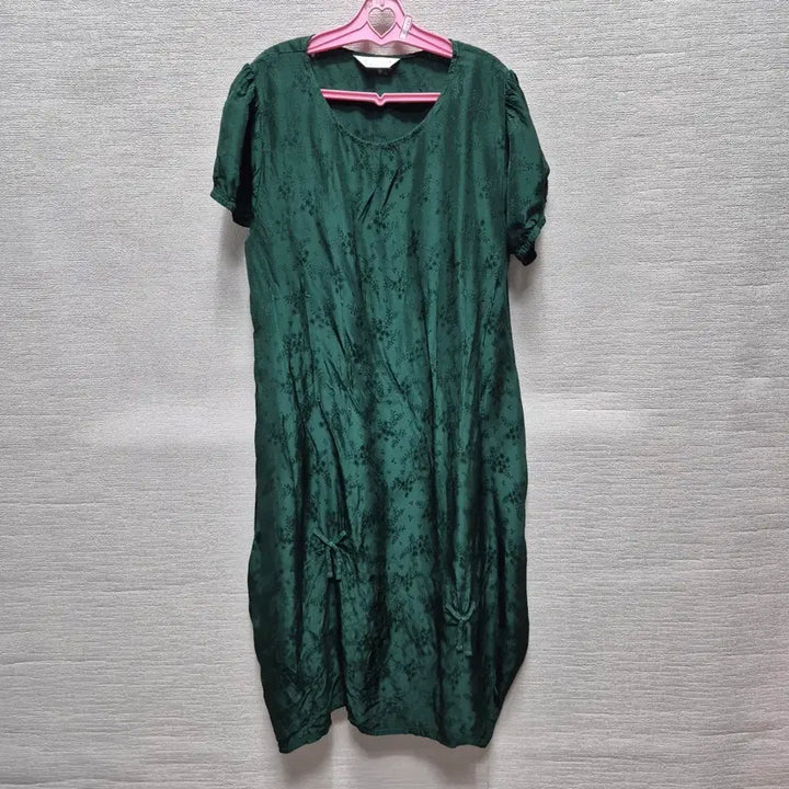 [BUNJANG] Punggi In-yeon Long Dress with Floral Pattern and Ribbon Detail / y262 풍기인견 롱 원피스