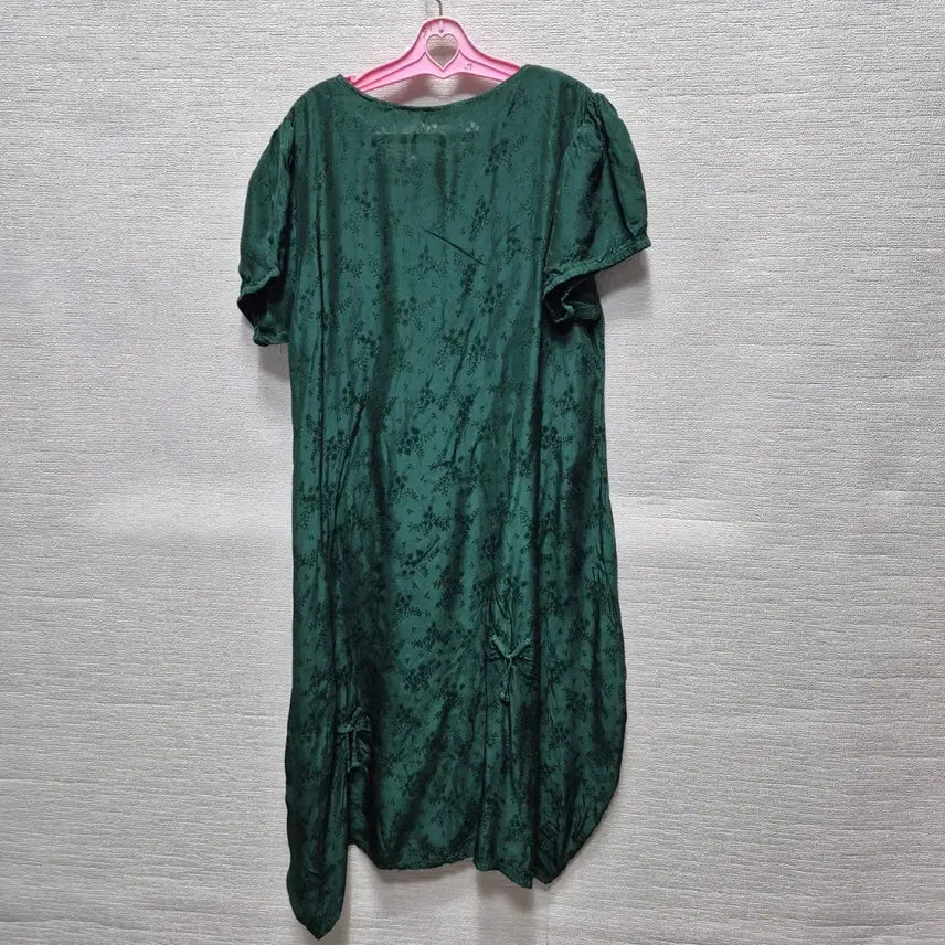 [BUNJANG] Punggi In-yeon Long Dress with Floral Pattern and Ribbon Detail / y262 풍기인견 롱 원피스