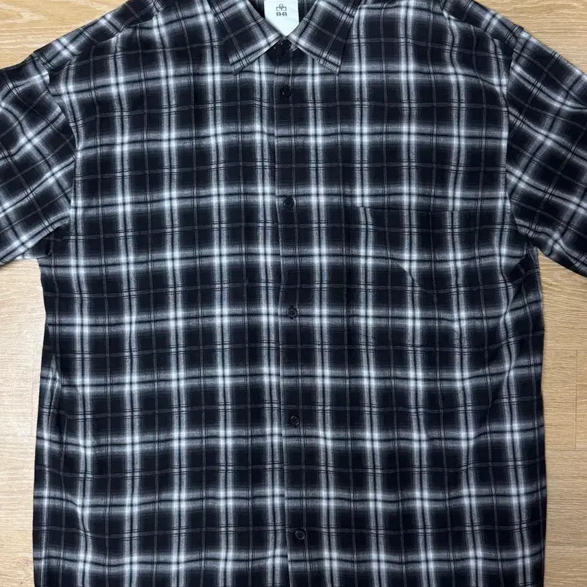 [BUNJANG] Polerteru Check Shirt Black White / (4) 폴리테루 체크 셔츠 블랙 화이트