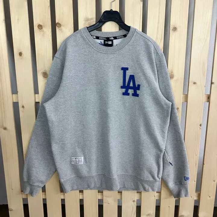 [BUNJANG] New Era LA Dodgers Sweatshirt Grey / (M) 뉴에라 LA 다저스 맨투맨 그레이