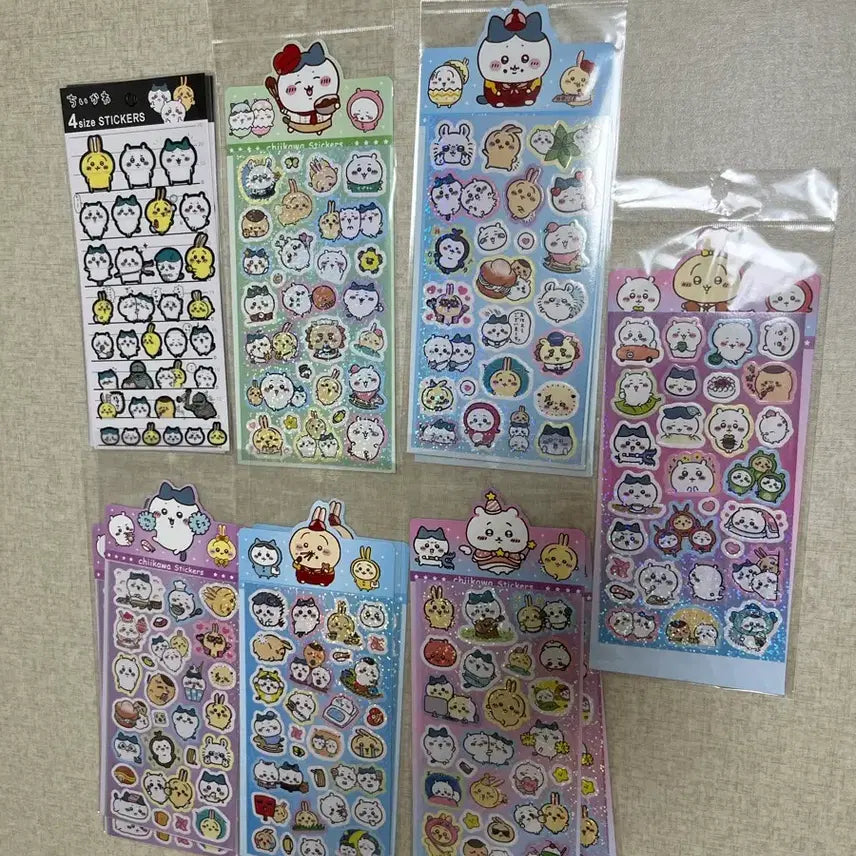 [BUNJANG] Chiikawa Sheet Stickers / 치이카와 스티커