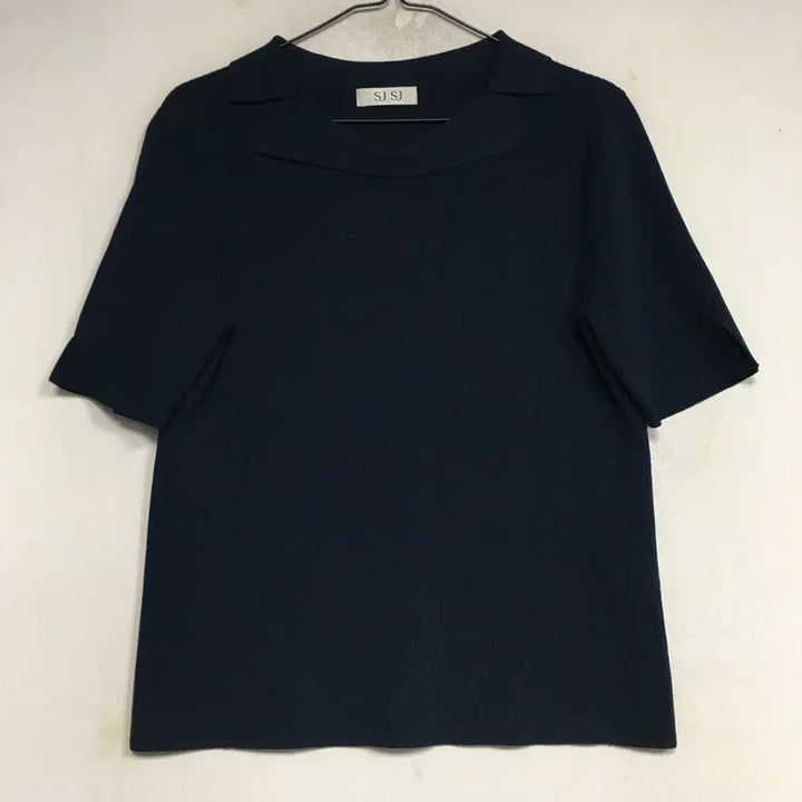 [BUNJANG] SJSJ Collar Short Sleeve Knit Top (Size 90) / SJSJ 에스제이 카라 반팔 니트 90