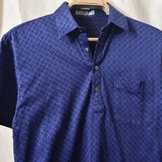 [BUNJANG] Yves Saint Laurent Patterned Polo Shirt / 입생로랑 PK셔츠 카라티 M0732