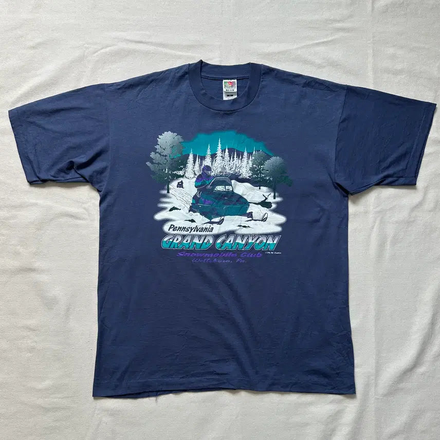 [BUNJANG] 1990s Fruit of the Loom Pennsylvania Grand Canyon Snowmobile Club Graphic T-Shirt XL / 90s Fruit of the loom 펜실베니아 티셔츠 XL