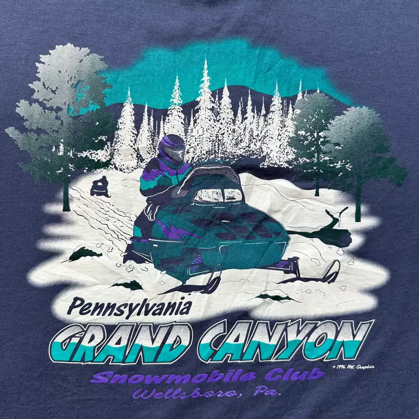 [BUNJANG] 1990s Fruit of the Loom Pennsylvania Grand Canyon Snowmobile Club Graphic T-Shirt XL / 90s Fruit of the loom 펜실베니아 티셔츠 XL