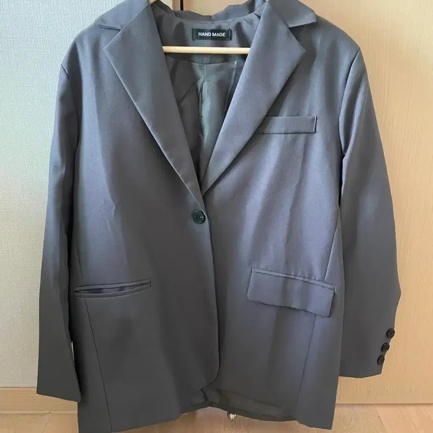 [BUNJANG] One-Button Oversized Blazer Jacket / (1회착용)원버튼 오버핏 자켓 블레이저