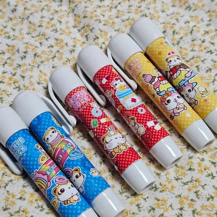 [BUNJANG] Vintage Squirrel Design Eraser Set (6 pcs) / 고전문구 귀여운 다람쥐st 지우개