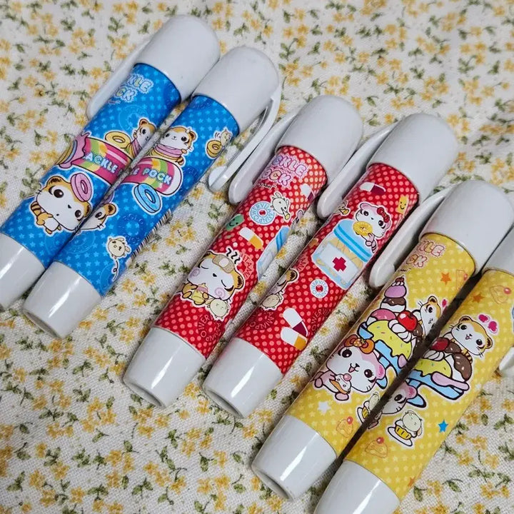 [BUNJANG] Vintage Squirrel Design Eraser Set (6 pcs) / 고전문구 귀여운 다람쥐st 지우개