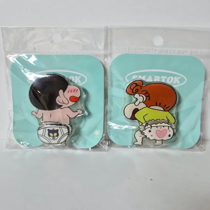 [BUNJANG] Crayon Shin-chan Arara Spinner Grip Tok Set / 짱구 짱아 스피너 그립톡 세트