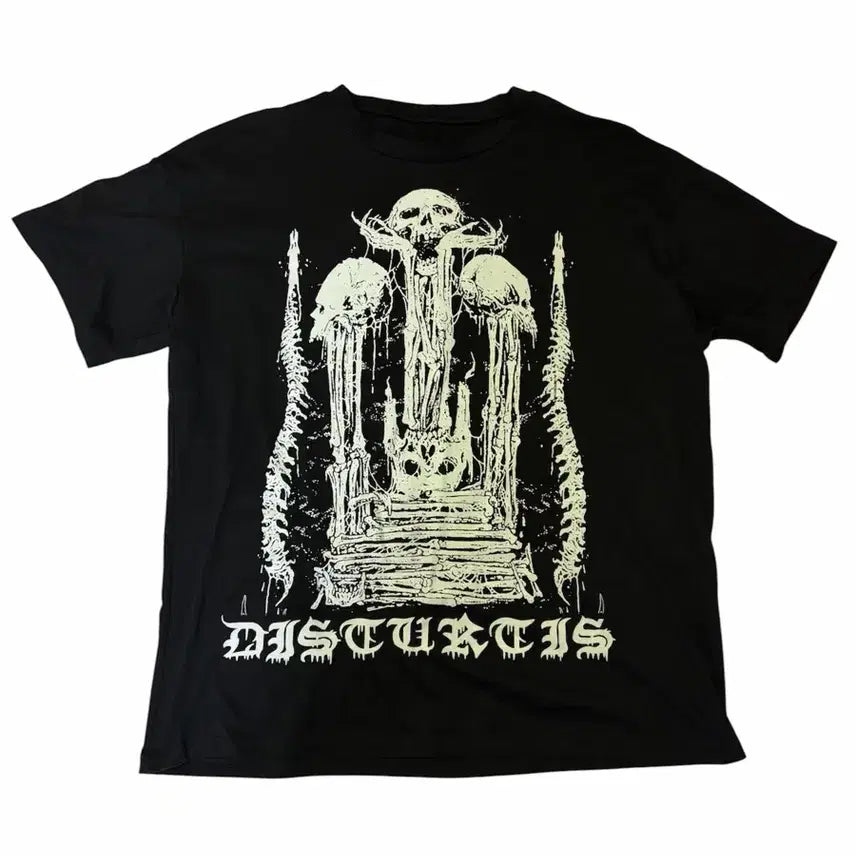 [BUNJANG] Disturctis Black T-Shirt / Disturctis 블랙 반팔티