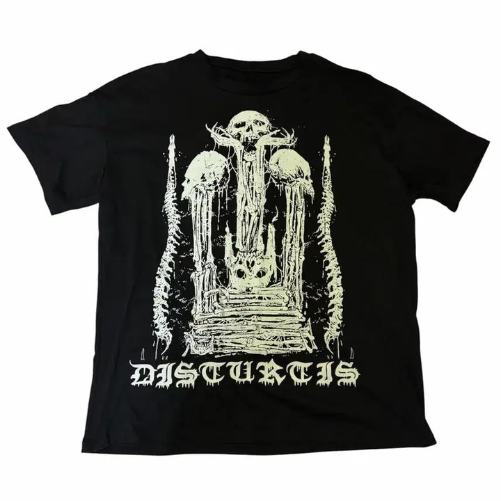 [BUNJANG] Disturctis Black T-Shirt / Disturctis 블랙 반팔티