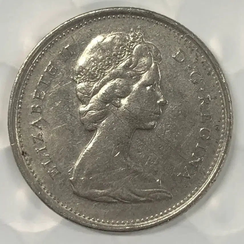 [BUNJANG] 1968 Canada 25 Cent Coin D378 / 1968년 캐나다 25센트 동전 D378