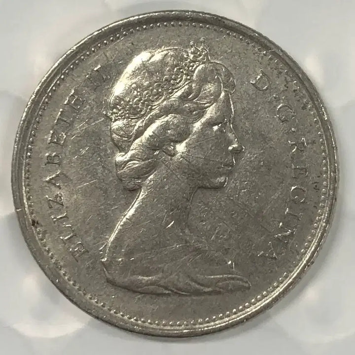 [BUNJANG] 1968 Canada 25 Cent Coin D378 / 1968년 캐나다 25센트 동전 D378