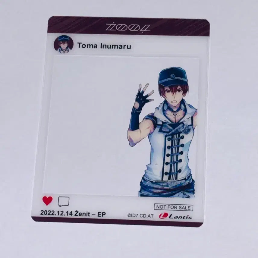[BUNJANG] IDOLiSH7 TOMA Clear Card Lucky Draw / 아이나나 토우마 앨범 특전 sns 클카 클리어카드