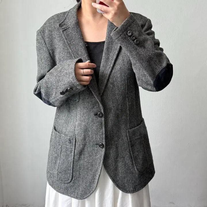 [BUNJANG] Beanpole Herringbone Jacket XL / [XL] 빈폴 헤링본 자켓