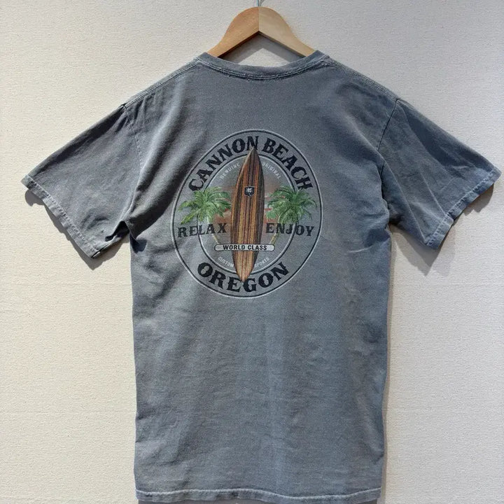 [BUNJANG] Comfort Colors Original Garment Dyed Canon Beach Surf T-Shirt / 컴포트 컬러즈 오리지널 가먼트 다이 캐논 비치 서프 티셔츠 S