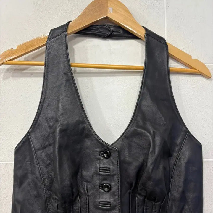 [BUNJANG] Genuine Leather Corset Vest / 양가죽 코르셋 베스트