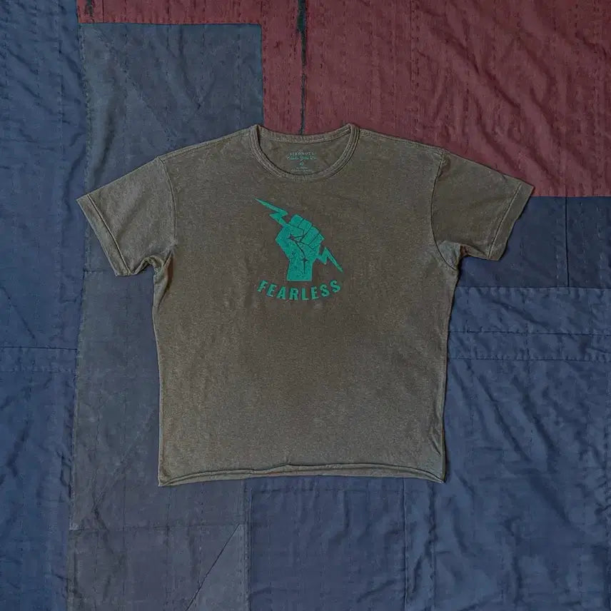 [BUNJANG] Bird Note Fearless T-Shirt Size 42 / 버드노트 FEARLESS 반팔