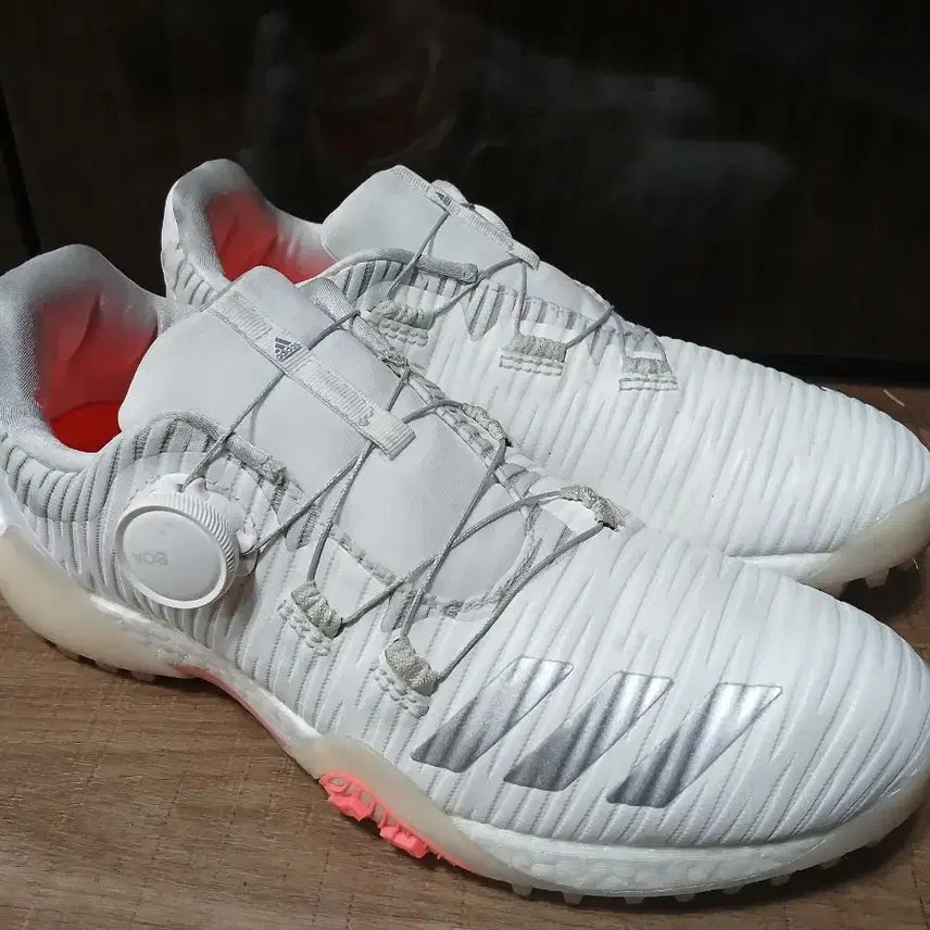 [BUNJANG] Adidas Codechaos BOA Golf Shoes White 250mm / 아디다스 골프화 보아 흰색 250