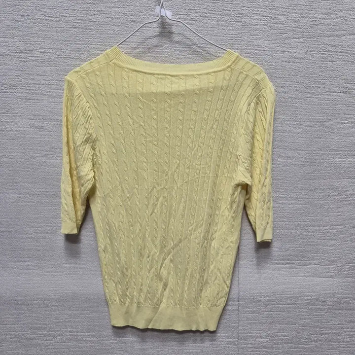 [BUNJANG] Cable Knit Short Sleeve T-Shirt / 아262 반팔 니트 티셔츠