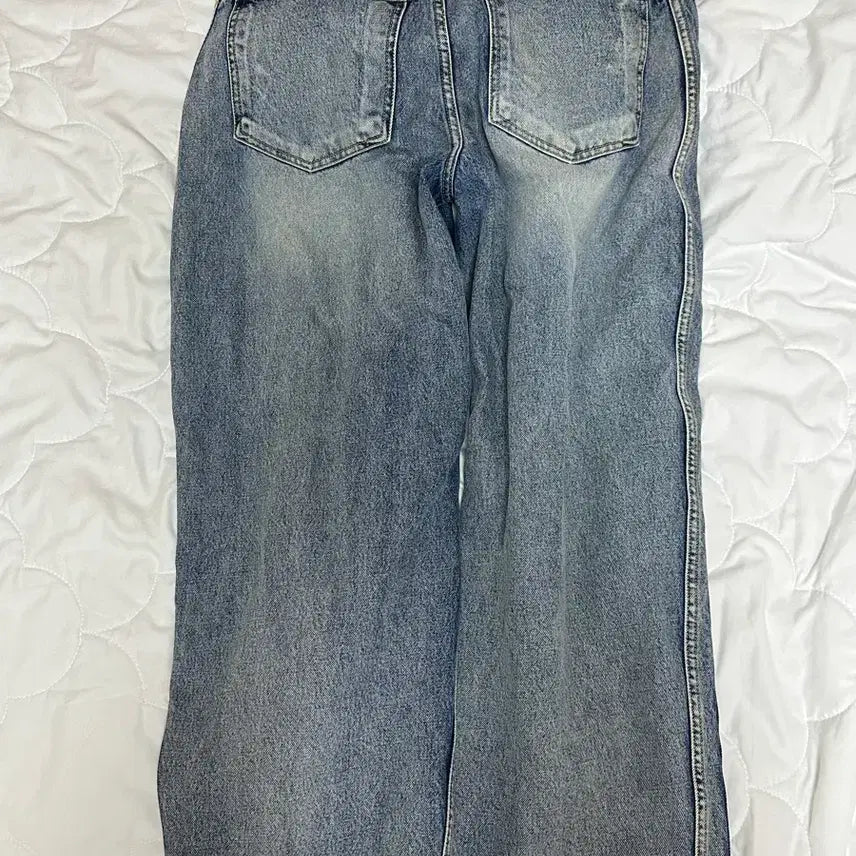 [BUNJANG] 9999 Archive Denim Pants + Linking Flower Keyring / 9999아카이브 데님 팬츠 + 키링