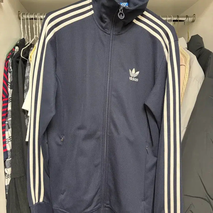 [BUNJANG] Adidas Dark Navy Track Top Jersey / 아디다스 다크네이비 트랙탑 져지