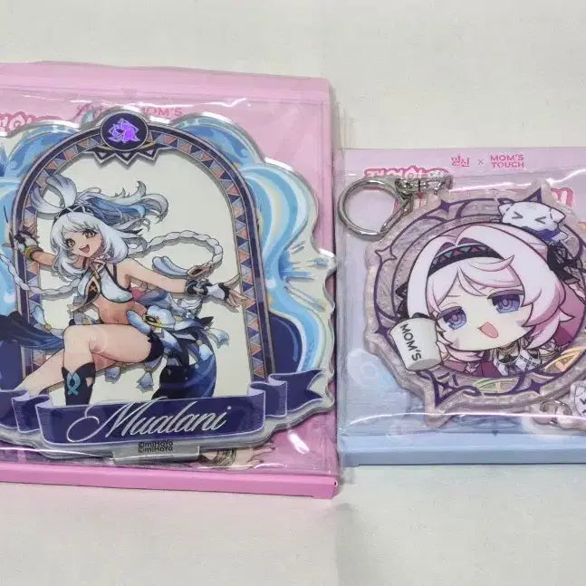 [BUNJANG] Genshin Impact Momstouch Acrylic Keyring &amp; Mirror Stand Bundle Set / 일괄) 원신 맘스터치 굿즈 시틀라리 아크릴 키링 말라니 거울 스탠드