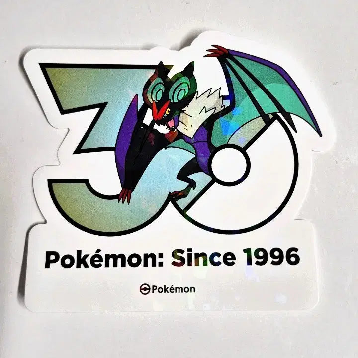 [BUNJANG] Pokemon 30th Anniversary Logo Sticker / [판매/교환] 포켓몬 30주년 로고 스티커 음번