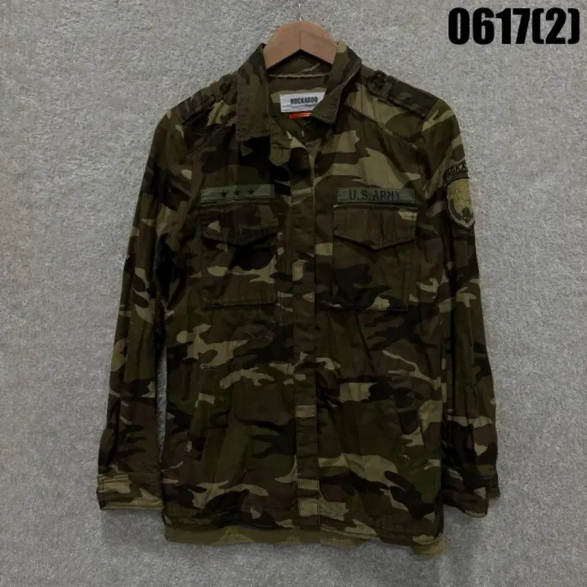 [BUNJANG] Buckaroo US ARMY Camouflage Field Jacket (Free Size) / Buckaroo US ARMY 카모플라주 야상 자켓 free