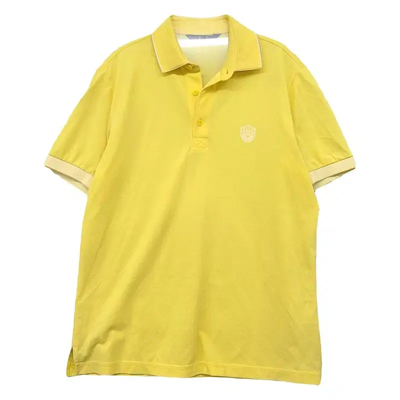[BUNJANG] Daks Yellow Functional Training T-shirt 95 / 닥스 옐로우 기능성 트레이닝 반팔 카라티 95