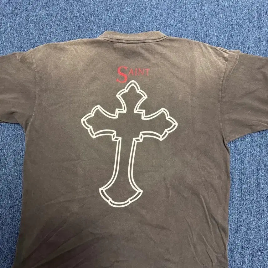 [BUNJANG] Saint Michael Black T-shirt L / 새인트미카엘 투팍 블랙 L