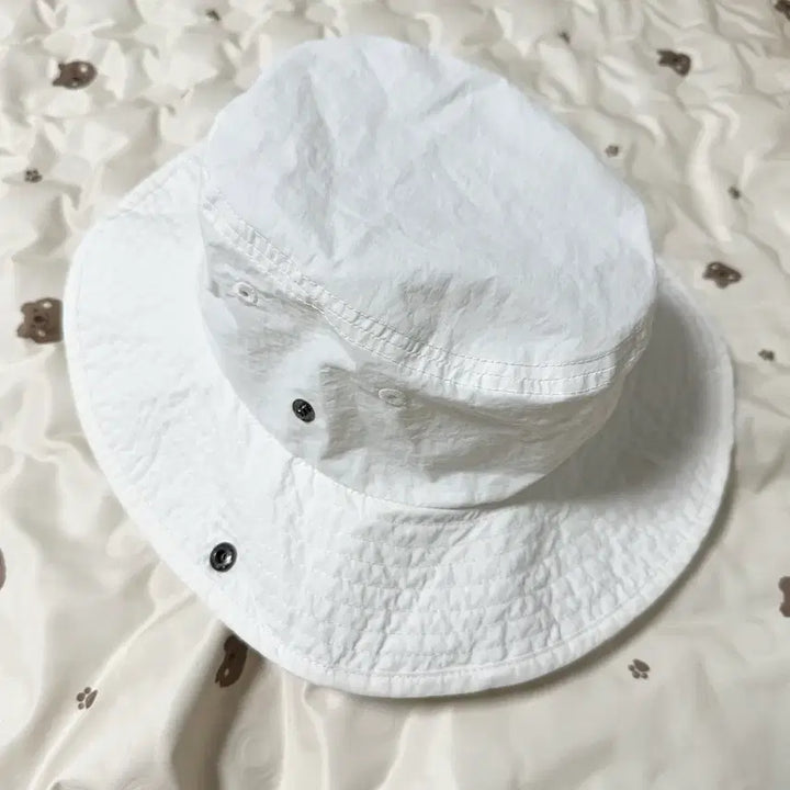 [BUNJANG] White Bucket Hat / 흰색 화이트 버킷햇 모자